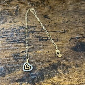 swarovski Gold Heart Pendant Necklace